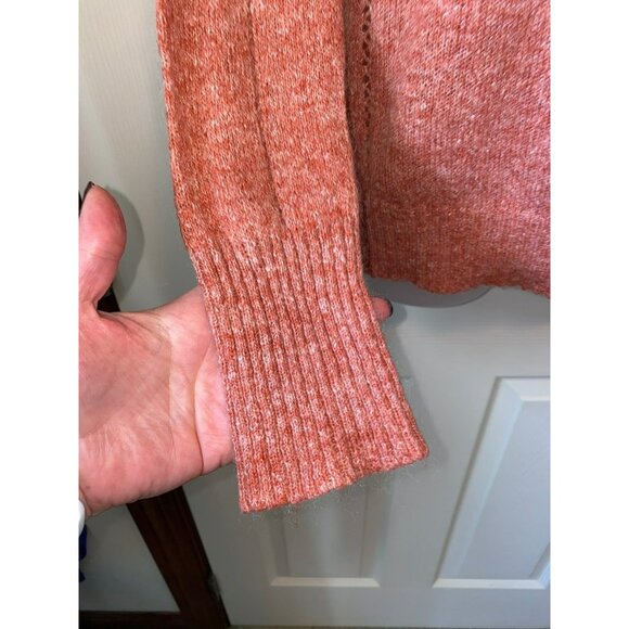 Prana Womens Knit Wool Blend Sweater Large Medium Fit Rust Red Soft & Warm - Picture 5 of 8